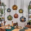 Ripoll Pendellampa, kullampa, Pendelbelysning Blå, Guld, Grön, Kopparfärg, 6-ljuskällor
