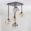 Ripoll Taklampa, kullampa Amber, Klart, Rökfärger, 5-ljuskällor