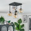 Ripoll Taklampa, kullampa Amber, Klart, Rökfärger, 5-ljuskällor