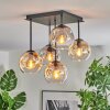 Ripoll Taklampa, kullampa Amber, Klart, Rökfärger, 5-ljuskällor