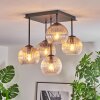 Koyoto Taklampa, kullampa Amber, Klart, Rökfärger, 5-ljuskällor