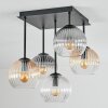 Koyoto Taklampa, kullampa Amber, Klart, Rökfärger, 5-ljuskällor