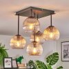 Koyoto Taklampa, kullampa Amber, Klart, Rökfärger, 5-ljuskällor