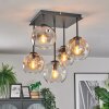 Ripoll Taklampa, kullampa Amber, Klart, Rökfärger, 5-ljuskällor