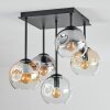 Ripoll Taklampa, kullampa Amber, Klart, Rökfärger, 5-ljuskällor