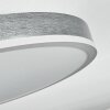 Salmi Taklampa, Panel LED Grått, Silver, 1-ljuskällor, Fjärrkontroll