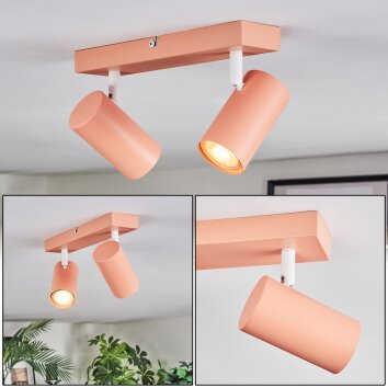 Javel Taklampa, Takstrålkastare Rosa, Vit, 2-ljuskällor