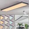 Salmi Taklampa, Panel LED Grått, Silver, 1-ljuskällor, Fjärrkontroll