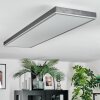 Salmi Taklampa, Panel LED Grått, Silver, 1-ljuskällor, Fjärrkontroll