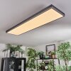 Salmi Taklampa, Panel LED Grått, Silver, 1-ljuskällor, Fjärrkontroll