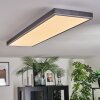 Salmi Taklampa, Panel LED Grått, Silver, 1-ljuskällor, Fjärrkontroll