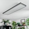 Salmi Taklampa, Panel LED Grått, Silver, 1-ljuskällor, Fjärrkontroll