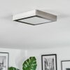 Omaro Taklampa, Panel LED Nickel matt, 1-ljuskällor, Färgväxlare