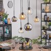 Koyoto Pendellampa, kullampa, Pendelbelysning Amber, Krom, Klart, Rökfärger, 6-ljuskällor