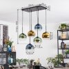 Koyoto Pendellampa, kullampa, Pendelbelysning Blå, Guld, Grön, Klart, 6-ljuskällor