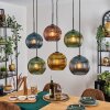 Koyoto Pendellampa, kullampa, Pendelbelysning Blå, Guld, Grön, Kopparfärg, 6-ljuskällor