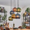 Koyoto Pendellampa, kullampa, Pendelbelysning Blå, Guld, Grön, Kopparfärg, 6-ljuskällor