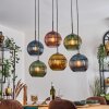 Koyoto Pendellampa, kullampa, Pendelbelysning Blå, Guld, Grön, Kopparfärg, 6-ljuskällor