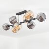 Ripoll Taklampa, kullampa Amber, Rökfärger, 8-ljuskällor