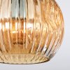 Ripoll Taklampa, kullampa Amber, Rökfärger, 5-ljuskällor