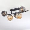 Ripoll Taklampa, kullampa Amber, Rökfärger, 5-ljuskällor