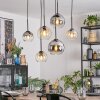 Koyoto Pendellampa, kullampa, Pendelbelysning Amber, Klart, Rökfärger, 6-ljuskällor