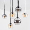 Koyoto Pendellampa, kullampa, Pendelbelysning Amber, Klart, Rökfärger, 6-ljuskällor