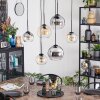 Koyoto Pendellampa, kullampa, Pendelbelysning Amber, Klart, Rökfärger, 6-ljuskällor