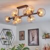 Koyoto Taklampa, kullampa Amber, Klart, 8-ljuskällor