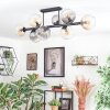 Koyoto Taklampa, kullampa Amber, Klart, Rökfärger, 8-ljuskällor