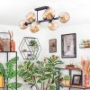 Ripoll Taklampa, kullampa Amber, 8-ljuskällor