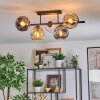 Ripoll Taklampa, kullampa Amber, Klart, Rökfärger, 5-ljuskällor