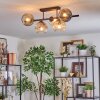 Ripoll Taklampa, kullampa Amber, Klart, Rökfärger, 5-ljuskällor