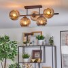 Ripoll Taklampa, kullampa Amber, Rökfärger, 5-ljuskällor
