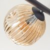 Ripoll Taklampa, kullampa Amber, Rökfärger, 5-ljuskällor