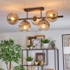 Ripoll Taklampa, kullampa Amber, Klart, Rökfärger, 5-ljuskällor