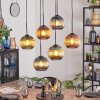 Koyoto Pendellampa, kullampa, Pendelbelysning Blå, Grön, Kopparfärg, 6-ljuskällor