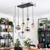Gastor Pendellampa, kullampa, Pendelbelysning Amber, Krom, Klart, Rökfärger, 6-ljuskällor