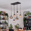 Gastor Pendellampa, kullampa, Pendelbelysning Amber, Krom, Klart, Rökfärger, 6-ljuskällor