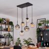 Gastor Pendellampa, kullampa, Pendelbelysning Amber, Klart, Rökfärger, 6-ljuskällor
