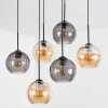 Koyoto Pendellampa, kullampa, Pendelbelysning Amber, Rökfärger, 6-ljuskällor