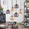 Koyoto Pendellampa, kullampa, Pendelbelysning Amber, Rökfärger, 6-ljuskällor