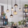 Koyoto Pendellampa, kullampa, Pendelbelysning Amber, Klart, Rökfärger, 6-ljuskällor