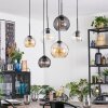 Koyoto Pendellampa, kullampa, Pendelbelysning Amber, Klart, Rökfärger, 6-ljuskällor