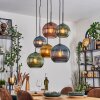 Koyoto Pendellampa, kullampa, Pendelbelysning Blå, Guld, Grön, Kopparfärg, 6-ljuskällor