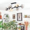 Koyoto Taklampa, kullampa Amber, Klart, Rökfärger, 8-ljuskällor