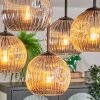 Ripoll Taklampa, kullampa Amber, Rökfärger, 5-ljuskällor