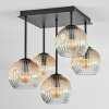 Ripoll Taklampa, kullampa Amber, Klart, 5-ljuskällor