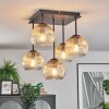 Ripoll Taklampa, kullampa Amber, Klart, 5-ljuskällor