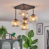 Ripoll Taklampa, kullampa Amber, Klart, Rökfärger, 5-ljuskällor